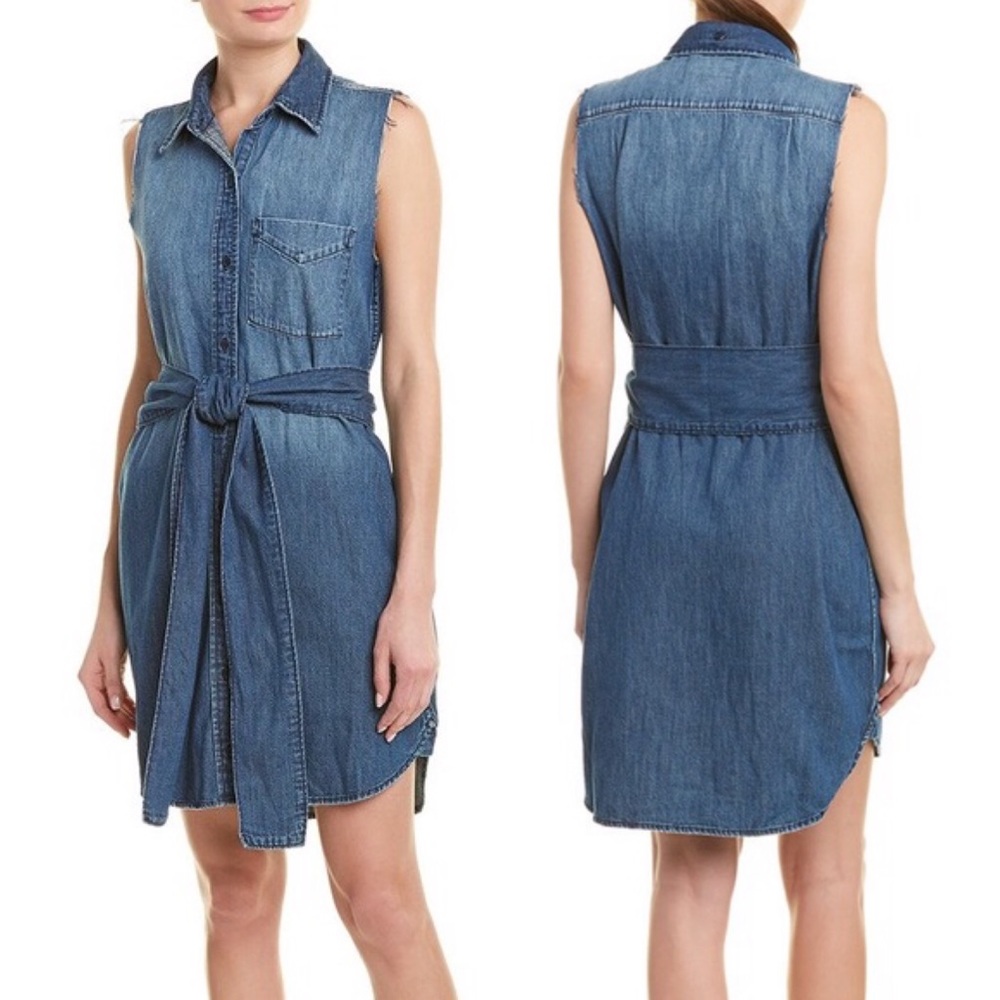 Current/Elliott The Eden Shirt Jean Dress Sz 0 NEW